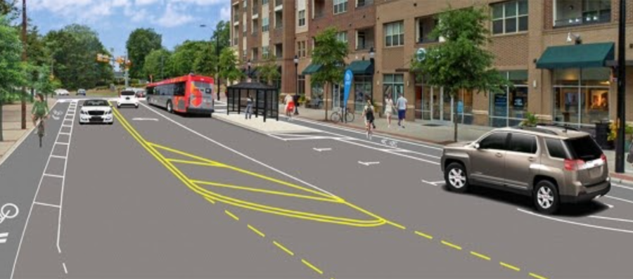 Proposed Oberlin Road Streetscape, Courtesy of The City of Raleigh
