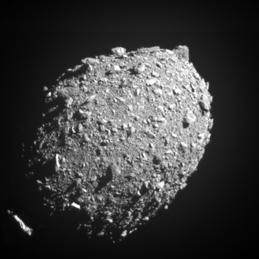 Final image of Dimorphos prior to DARTs impact,
Photo courtesy of  NASA/Johns Hopkins APL