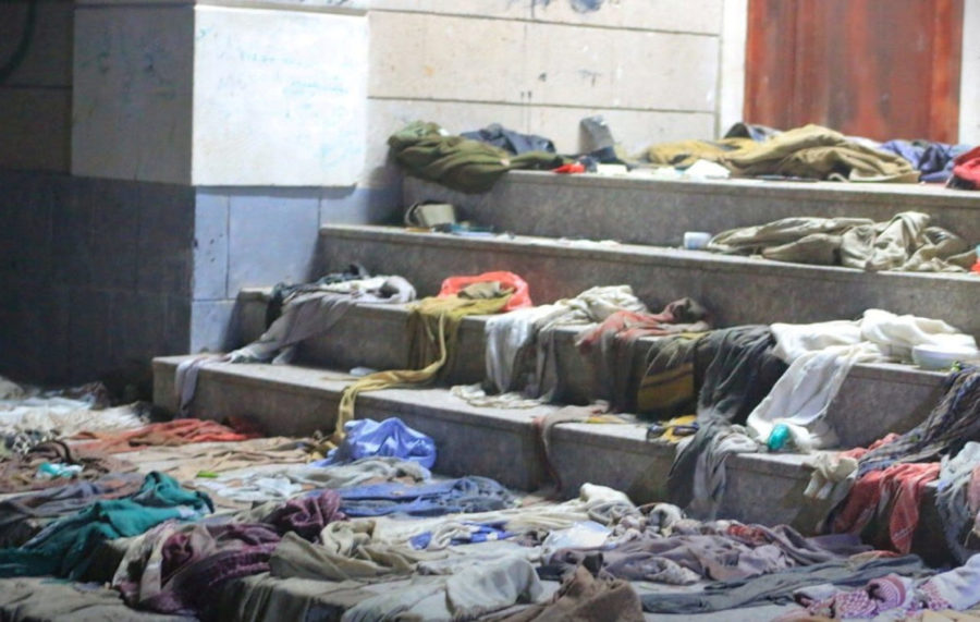 Clothes of victims left behind after the stampede, image courtesy of PBS